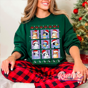 Bluey Family and Friends Christmas Season Sweatshirt