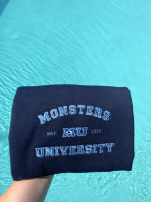 Embroidered Monsters University Sweatshirt Hoodie