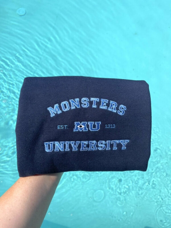 Embroidered Monsters University Sweatshirt Hoodie