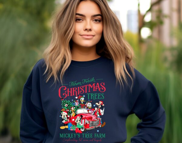 Disney Farm Fresh Mickey And Friends Christmas Sweatshirt