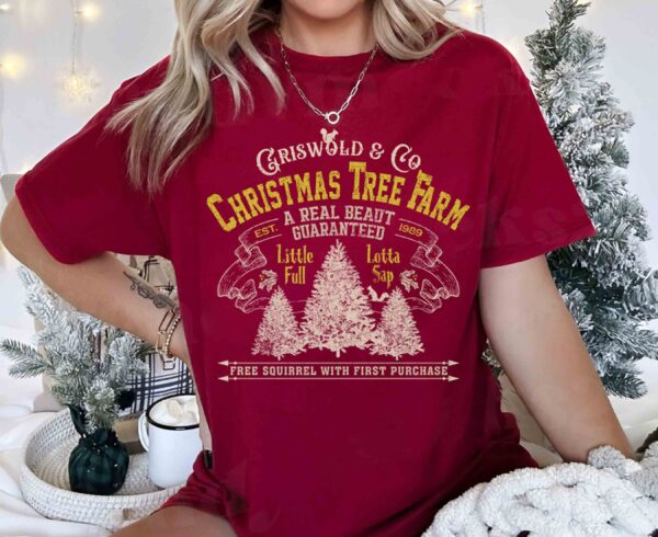 Vintage Griswold And CO Christmas Tree Farm Shirt