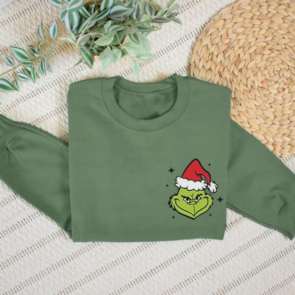 Grinchmas In My Grich Era Double Sided Crewneck Sweatshirt