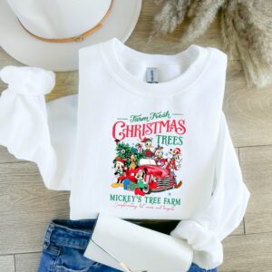 Disney Farm Fresh Mickey And Friends Christmas Sweatshirt