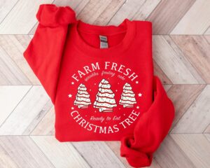 Farm Fresh Christmas Tree Cakes Sweatshirt