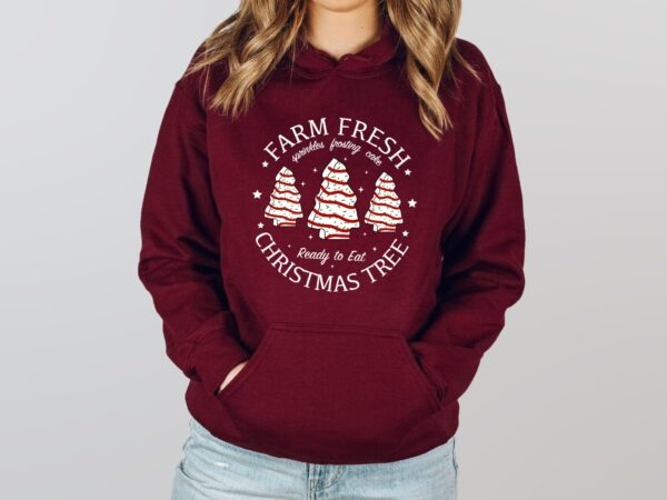 Cake Farm Fresh Christmas Tree Cakes Sweatshirt