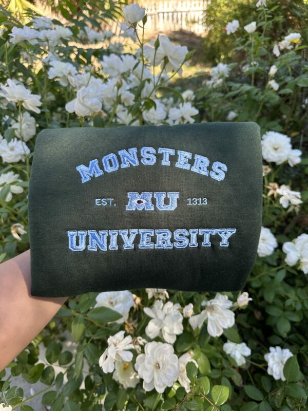 Embroidered Monsters University Sweatshirt Hoodie