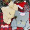 Mickey Minnie Couple Matching Embroidered Christmas Sweatshirts