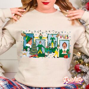 The ELF Buddy Funny Christmas Sweatshirts Hoodie