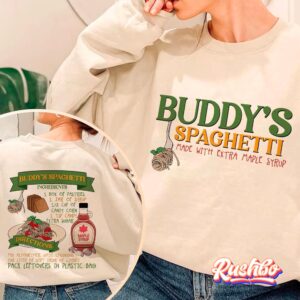 Buddy’s Spaghetti Funny Christmas Sweatshirts