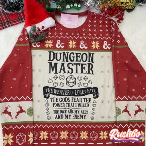 Dungeon Master DnD Ugly Christmas Sweater