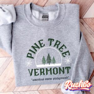 Pine Tree Vermont White Christmas Sweatshirts