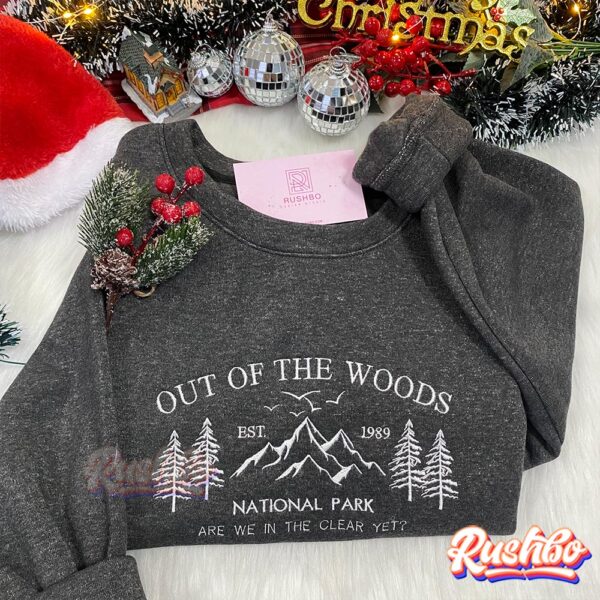 Taylor Swift Out Of The Woods Christmas Embroidery Sweatshirts
