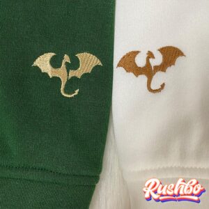 Fourth Wing Embroidered Couple Matching Sweatshirt