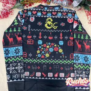 Roll Initiative DnD Ugly Christmas Sweater