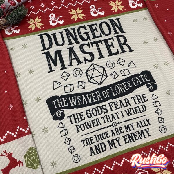 Dungeon Master DnD Ugly Christmas Sweater