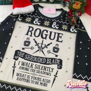 Rogue, shrouded blade - Dungeons & Dragons Christmas Ugly Sweater