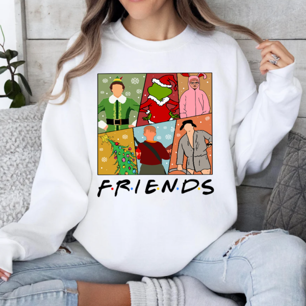 Friends Elf Grinch Home Alone Christmas Sweatshirt