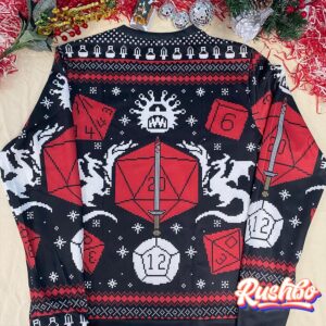 Roll Initiative DnD Dungeons Dragons Ugly Christmas Sweater