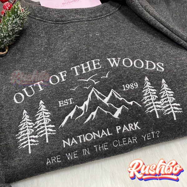 Taylor Swift Out Of The Woods Christmas Embroidery Sweatshirts