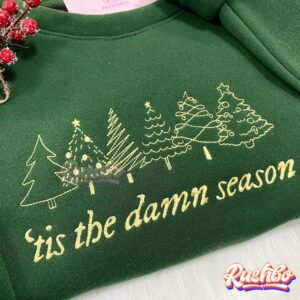 Taylor Swift Tis The Damn Season Christmas Embroidery Sweatshirts
