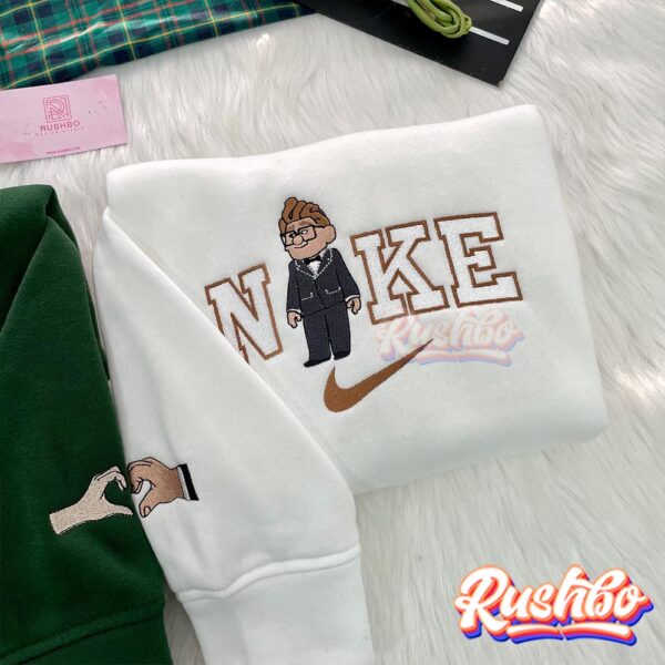 Carl And Ellie Young Version (Up Movie) Couple Matching Embroidery Sweatshirt