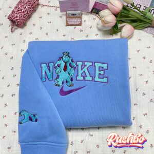 Boo And Sully Monster Inc Couple Matching Embroidery Sweatshirt