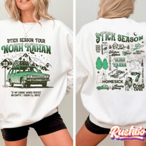 Noah Kahan 2-sided Stick Season Vintage T-shirts