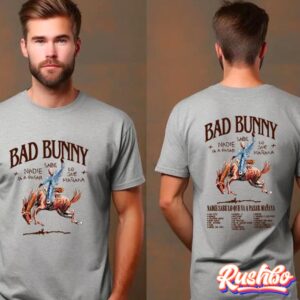 Bad Bunny Nadie Sabe Lo Que Va A Pasar Mañana Tour 2024 2sided T-shirt
