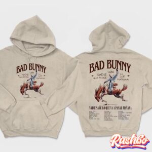 Bad Bunny Nadie Sabe Lo Que Va a Pasar Mañana Tour 2024 2sided T-shirt