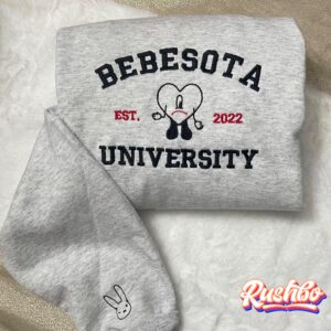 Bad Bunny Bebesota Embroidery Sweatshirt