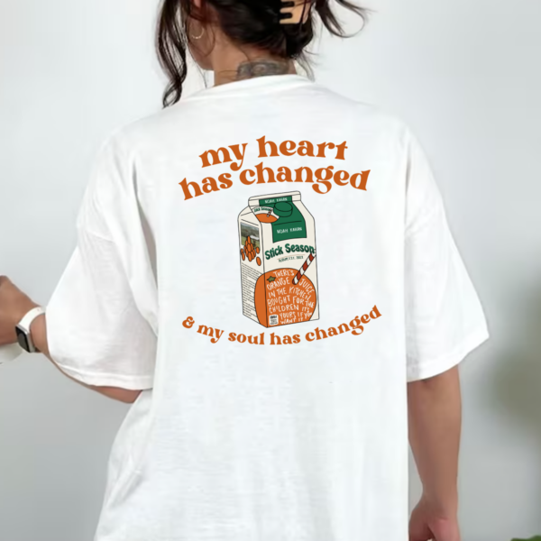 Orange Juice Noah Kahan My Heart Has Changed Tshirt Sweatshirt Hoodie