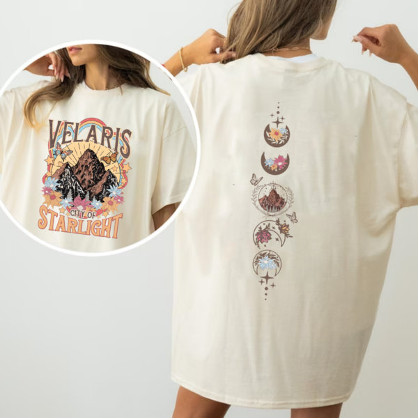 Vintage Velaris 2 Sided Tshirt Sweatshirt Hoodie