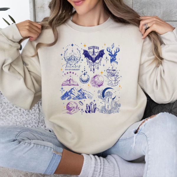 Velaris Acotar Retro Tshirt Sweatshirt Hoodie