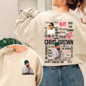 Chris Brown Albums 2-sided Unisex T-shirt Sweatshirt Hoodie