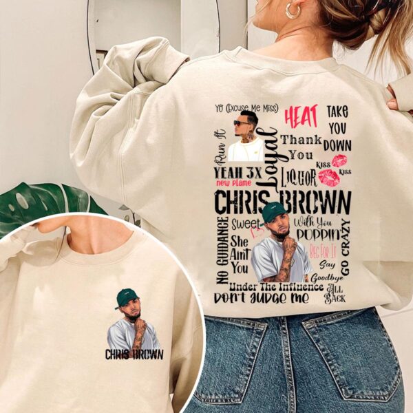 Chris Brown Albums 2-sided Unisex T-shirt Sweatshirt Hoodie