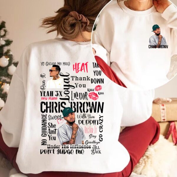 Chris Brown Albums 2-sided Unisex T-shirt Sweatshirt Hoodie