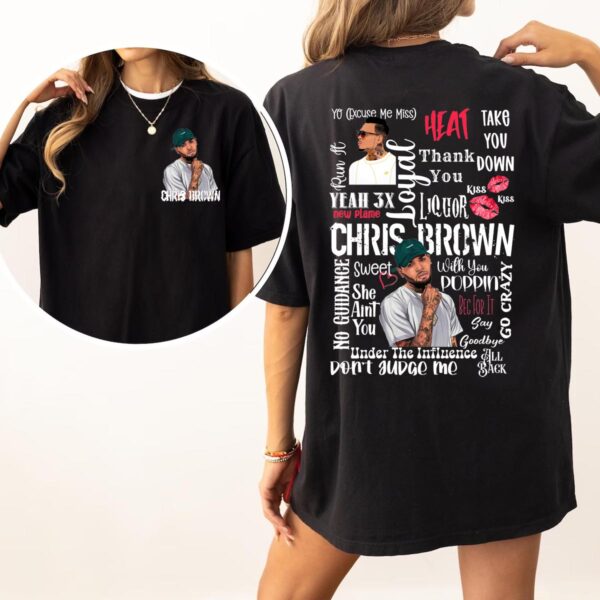 Chris Brown Albums 2-sided Unisex T-shirt Sweatshirt Hoodie