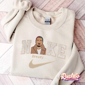 Chris Brown Breezy Embroidered Sweatshirt Hoodie T-shirt
